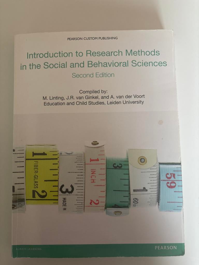 Introduction to Research Methods - Sociaal Wetenschappen, Boeken, Studieboeken en Cursussen, Ophalen of Verzenden, Alpha, Zo goed als nieuw
