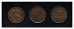 Drie stuivers (M83), Verzenden, Koningin Juliana, 5 cent