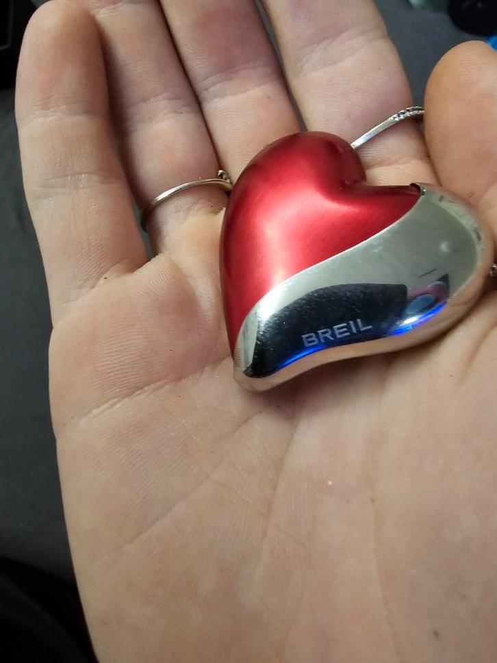Breil Heartbreaker Ketting, Sieraden, Tassen en Uiterlijk, Kettingen, Zo goed als nieuw, Zilver, Zilver, Ophalen of Verzenden