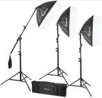 Complete Fotostudio Set met Softboxen Bresser BR-2240 als NW, Audio, Tv en Foto, Fotografie | Fotostudio en Toebehoren, Ophalen of Verzenden