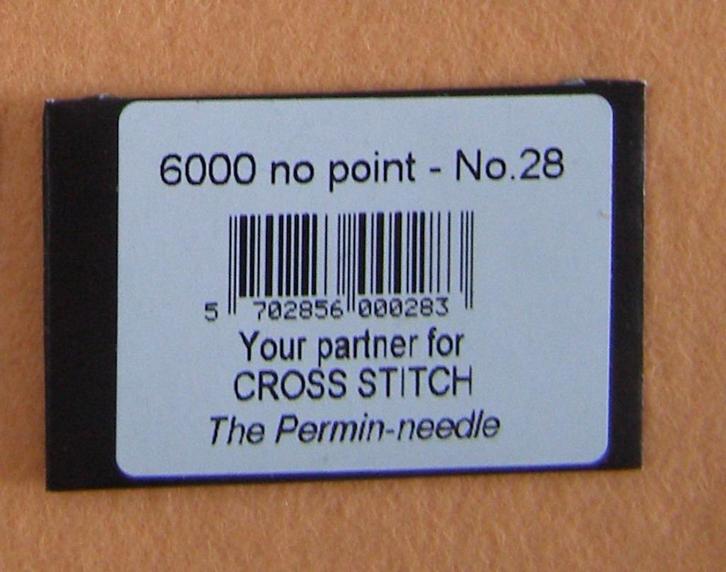 PERMIN borduurnaalden zonder punt 6000/28, Hobby en Vrije tijd, Naaien en Fournituren, Nieuw, Garen of Naald(en), Ophalen