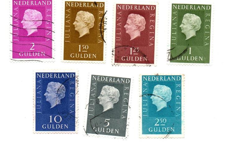 postzegel serie Juliana 1969 1972, Postzegels en Munten, Postzegels | Nederland, Gestempeld, Na 1940, Ophalen of Verzenden