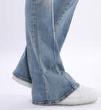 Denham Farrah ripped super flare stretch jeans mt XS ZGAN, Kleding | Dames, Denham, Blauw, ., Ophalen of Verzenden