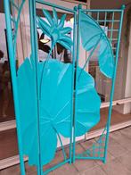 Luxe, SINT-cadeau, handgemaakt 3-delig staal scherm, Tuin en Terras, Ophalen of Verzenden, Zo goed als nieuw