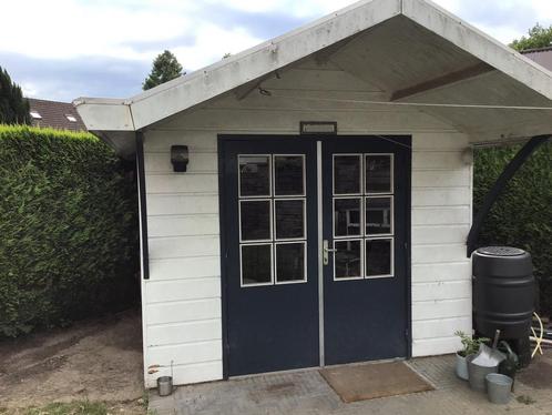 Gratis tuinhuisje, 3x3 + 1x1,5 en vliering en een afdakje, Tuin en Terras, Tuinhuizen, Gebruikt, Tuinhuis, Hout, 200 tot 400 cm