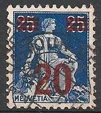 Zwitserland No.161 O. ADV. no.12 T., Verzenden, Gestempeld