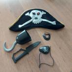 Piraten verkleedset - hoed, ooglapje, mes en haak, Jongen of Meisje, Gebruikt, Ophalen of Verzenden