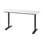 Ikea Bureau Bekant 160x80 hoogte verstelbaar, Ophalen, In hoogte verstelbaar, Gebruikt, Bureau