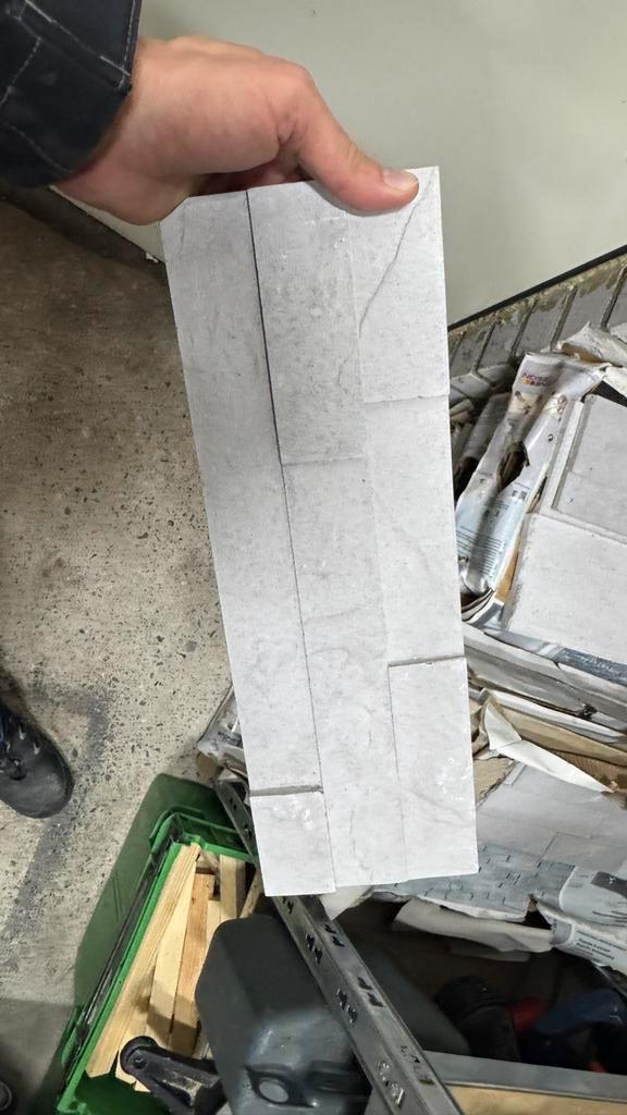 Betonnen Steenstrips - St.D Jade Grijs, Doe-het-zelf en Verbouw, Tegels, Zo goed als nieuw, Wandtegels, Overige materialen, 20 tot 40 cm