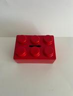 Rode LEGO spaarpot van keramiek., Verzamelen, Spaarpotten, Lego, Lego, Gebruikt, Steen, Aardewerk of Keramiek