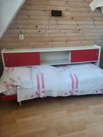Vintage kinderbed met buro. 45 jaar oud., Ophalen, Eenpersoons, Hout, 90 cm