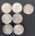 Zilveren Nederlandse guldens 1963  Set van 7 stuks, 1 gulden, Koningin Juliana, Zilver, Verzenden