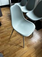 4 mooie eettafel stoelen, Ophalen, Blauw, Zo goed als nieuw, Vier