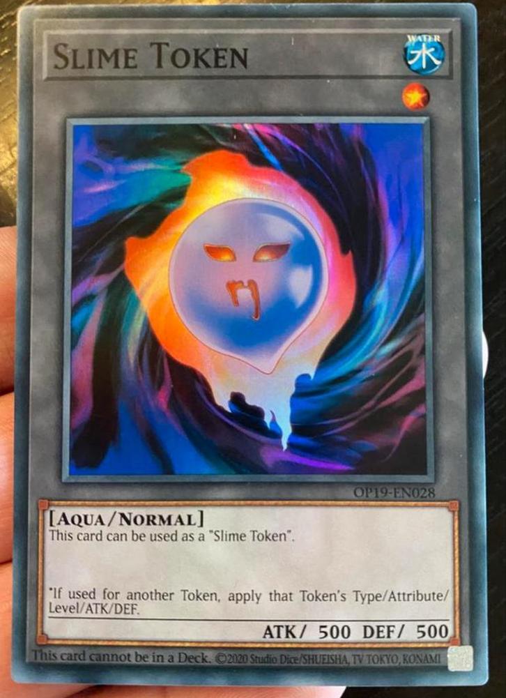 Yu-Gi-Oh! Slime Token Tournament Promo !, Hobby en Vrije tijd, Verzamelkaartspellen | Yu-gi-Oh!, Zo goed als nieuw, Losse kaart