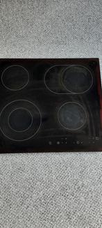 Keramische kookplaat 59x52, 4 kookzones, Ophalen of Verzenden, Zo goed als nieuw, Inbouw