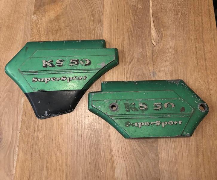 Zundapp 517 orgineel setje zijkappen, Fietsen en Brommers, Brommeronderdelen | Zundapp, Gebruikt, Overige typen, Ophalen of Verzenden