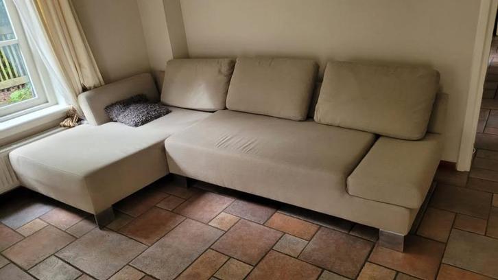 Hoekbank met loungegedeelte, Huis en Inrichting, Banken | Bankstellen, Gebruikt, Hoekbank, Vierpersoons of meer, 150 tot 200 cm