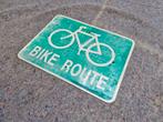 Origineel Amerikaans Bike Route Bord, Ophalen of Verzenden, Gebruikt, Reclamebord