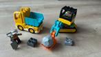 Duplo - 10931 truck en graafmachine, Ophalen of Verzenden, Zo goed als nieuw, Complete set, Duplo