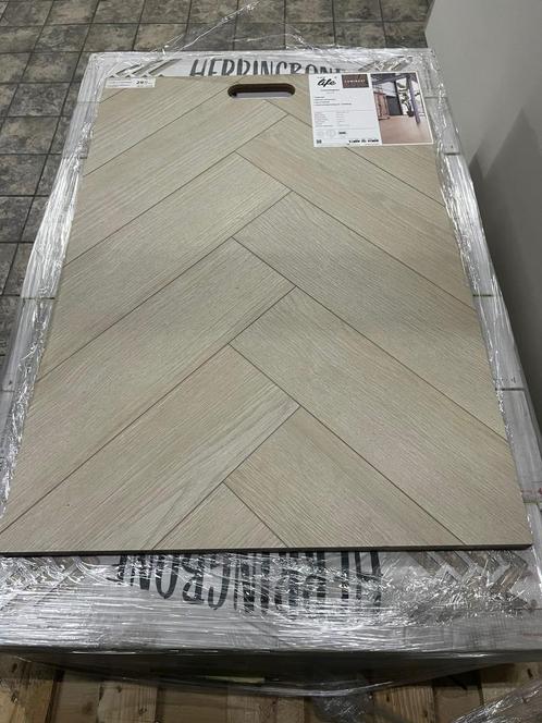 VISGRAAT LAMINAAT BEIGE 8mm l € 11,98 pm2, Huis en Inrichting, Stoffering | Vloerbedekking, Nieuw, Laminaat, Wit, Crème, Beige