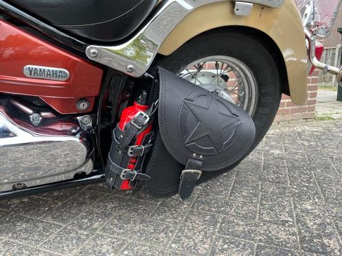 Leren Swingarm Tas Yamaha Dragstar Zadeltas XVS 1100 650, Motoren, Accessoires | Koffers en Tassen, Nieuw, Verzenden