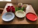 Kampeer (mepal) borden, bekers, mokken., Caravans en Kamperen, Ophalen of Verzenden, Gebruikt