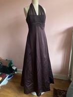 Gala jurk bruin, Kleding | Dames, Gelegenheidskleding, Maat 38/40 (M), Galajurk, Bruin, Ophalen of Verzenden