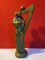 bronzen beeld harpspeelster griekse muze bronze statue, Antiek en Kunst, Kunst | Beelden en Houtsnijwerken, Ophalen of Verzenden