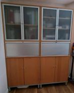 Ikea wandmeubel met veel bergruimte, roldeur afsluitbaar, Huis en Inrichting, Ophalen, Glas, 150 tot 200 cm, 150 tot 200 cm