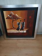 Schilderij op hout, gesigneerd Fi, 50x50cm, Antiek en Kunst, Kunst | Schilderijen | Klassiek, Ophalen