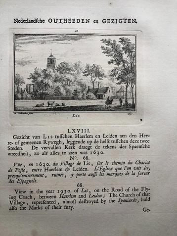 068 / Lisse Lis Kopergravure 1731 beschikbaar voor biedingen