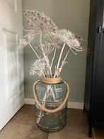 Hoge glazen vaas/ sierpot, Ophalen, Zo goed als nieuw