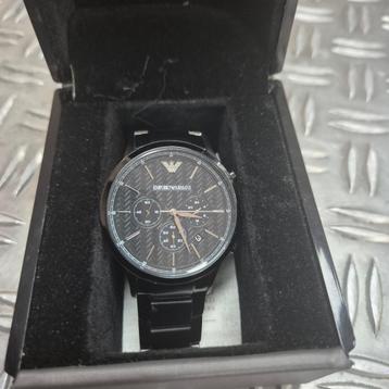 Emporio Armani  AR2485 Black herenhorloge 43mm beschikbaar voor biedingen