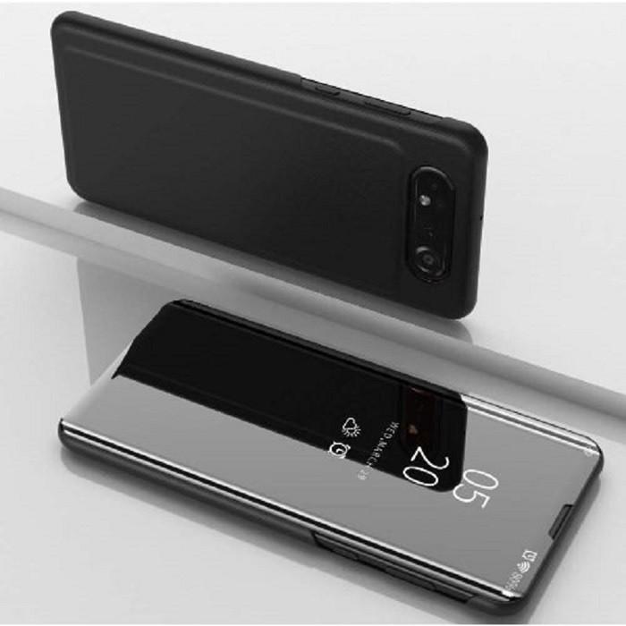 Samsung Galaxy A80 Clear View Stand Cover Set _ Zwart, Telecommunicatie, Mobiele telefoons | Hoesjes en Frontjes | Samsung, Nieuw