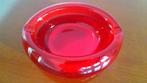 Asbak glas rood, Antiek en Kunst, Ophalen