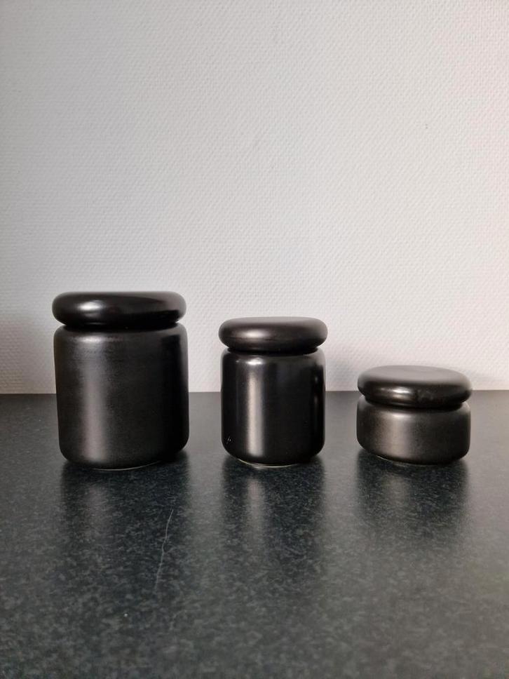 Set van 3 x Sicart Italy design potten Angelo Spagnolo 1970s, Antiek en Kunst, Antiek | Keramiek en Aardewerk, Ophalen of Verzenden