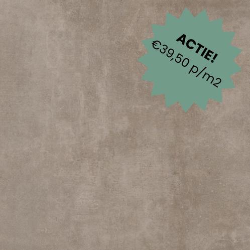 Keramische terrastegel MS Concrete Taupe 70x70x3.2cm OP = OP, Tuin en Terras, Tegels en Klinkers, Zo goed als nieuw, Terrastegels