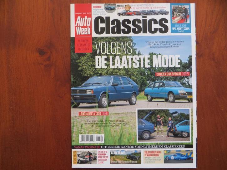 Autoweek Classics 8 2022 Lancia Delta, Citroën GSA Spécial, Boeken, Auto's | Folders en Tijdschriften, Nieuw, Citroën, Ophalen of Verzenden