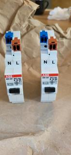 2x ABB SN201SB 16 HAF Stroomonderbrekers aardlek groepenkast, Doe-het-zelf en Verbouw, Elektra en Kabels, Ophalen of Verzenden