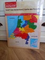 Houten puzzel kaart nederland  Van playing kids (nieuw), Ophalen, Nieuw