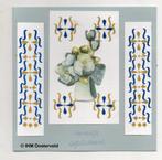 3D Kaart Hobbydots - 3  Blauwe bloemen, Ophalen of Verzenden, Nieuw, Overige thema's