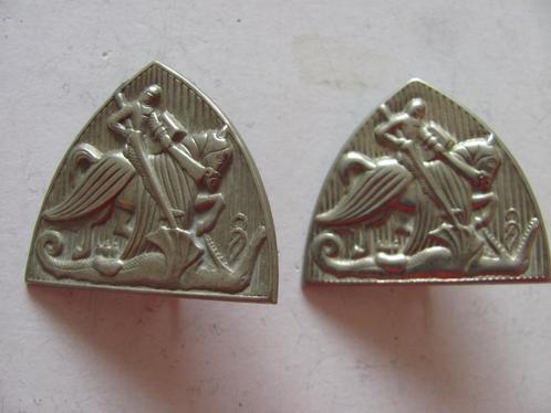 Setje schouderemblemen cavalerie, Verzamelen, Militaria | Algemeen, Landmacht, Embleem of Badge, Nederland, Ophalen of Verzenden