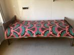 Eenpersoonsbed - 80x200 cm met matras, Ophalen, Gebruikt, Eenpersoons, Bruin