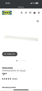 4x Wandplank/schilderijplank ikea model mosslanda, Ophalen, Zo goed als nieuw