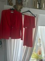 Rood Beaumont Broek Pak Flared pantalon 38, Blazer 40, Kleding | Dames, Ophalen of Verzenden, Zo goed als nieuw, Maat 38/40 (M)