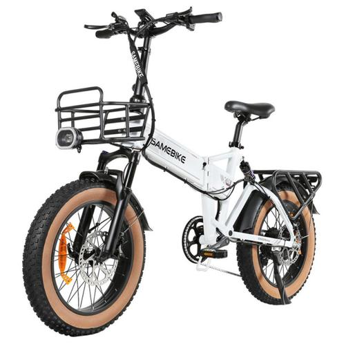 Elektrische fiets SAMEBIKE XWLX09-II 1000W/15Ah Wit, Sport en Fitness, Overige Sport en Fitness, Nieuw, Verzenden