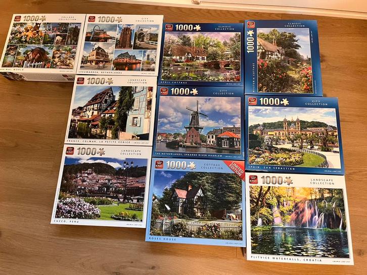 Legpuzzels, Hobby en Vrije tijd, Denksport en Puzzels, Gebruikt, 500 t/m 1500 stukjes, Ophalen