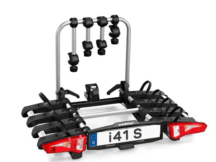 Uebler i41S - 2026 - 4 fietsen - Opvouwbaar - 90 kantelbaar, Auto diversen, Fietsendragers, Nieuw, Trekhaakdrager, 3 fietsen of meer