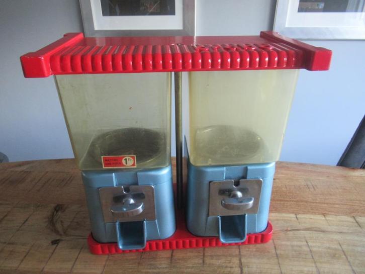 Prachtige Dubbele Vintage Brabo kauwgomballen automaat, Verzamelen, Automaten | Overige, Gebruikt, Ophalen of Verzenden