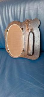 Art deco halspiegel met kledingborstel, Antiek en Kunst, Ophalen of Verzenden, Rechthoekig, Minder dan 50 cm